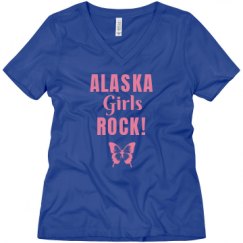 Ladies Relaxed Fit V-Neck Tee