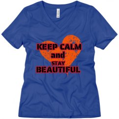 Ladies Relaxed Fit V-Neck Tee