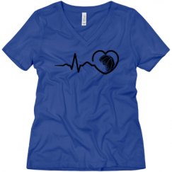 Ladies Relaxed Fit V-Neck Tee