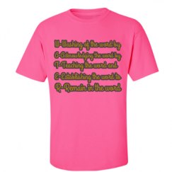 Unisex Ultra Cotton Safety Neon Crewneck Tee