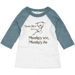 Toddler 3/4 Sleeve Raglan Tee