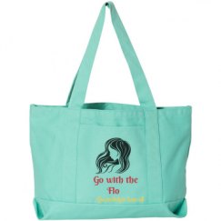 Seaside Cotton Canvas Pigment-Dyed Boat Tote Bag