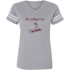 Ladies Relaxed Fit Vintage Sports Tee