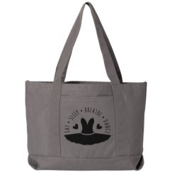 Seaside Cotton Canvas Pigment-Dyed Boat Tote Bag