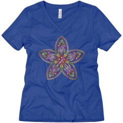 Ladies Relaxed Fit V-Neck Tee