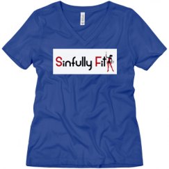 Ladies Relaxed Fit V-Neck Tee