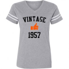 Ladies Relaxed Fit Vintage Sports Tee