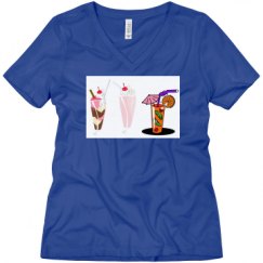 Ladies Relaxed Fit V-Neck Tee