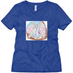 Ladies Relaxed Fit V-Neck Tee