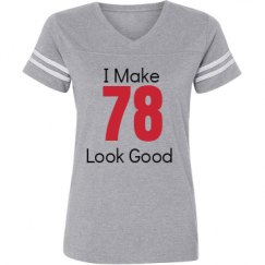 Ladies Relaxed Fit Vintage Sports Tee