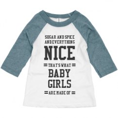 Toddler 3/4 Sleeve Raglan Tee