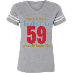 Ladies Relaxed Fit Vintage Sports Tee