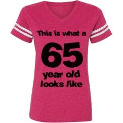 Ladies Relaxed Fit Vintage Sports Tee