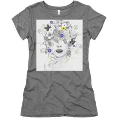 Ladies Slim Fit Super Soft Triblend Tee