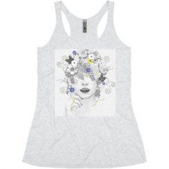 Ladies Slim Fit Super Soft Racerback Triblend Tank