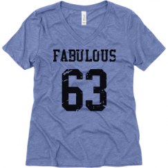 Ladies Relaxed Fit Super Soft Triblend V-Neck Tee