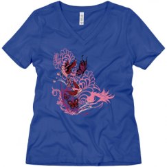 Ladies Relaxed Fit V-Neck Tee