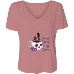 Ladies Flowy Slouchy V-Neck Tee