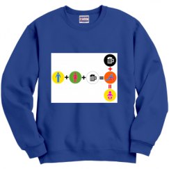 Unisex Film and Foil Crewneck Sweatshirt