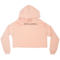 Ladies Relaxed Fit Cropped Fleece Hoodie