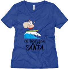 Ladies Relaxed Fit V-Neck Tee