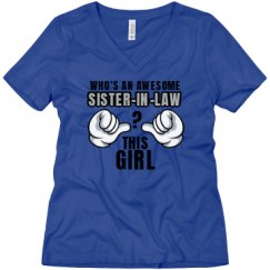 Ladies Relaxed Fit V-Neck Tee