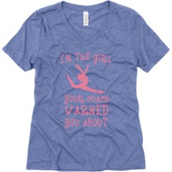 Ladies Relaxed Fit Super Soft Triblend V-Neck Tee