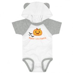 Infant Hooded Raglan Bodysuit with Ears