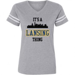 Ladies Relaxed Fit Vintage Sports Tee