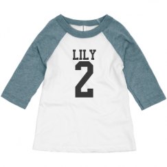 Toddler 3/4 Sleeve Raglan Tee