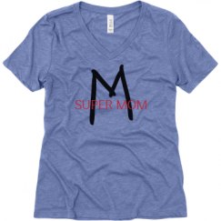 Ladies Relaxed Fit Super Soft Triblend V-Neck Tee