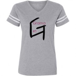 Ladies Relaxed Fit Vintage Sports Tee