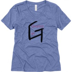 Ladies Relaxed Fit Super Soft Triblend V-Neck Tee