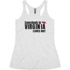 Ladies Slim Fit Super Soft Racerback Triblend Tank