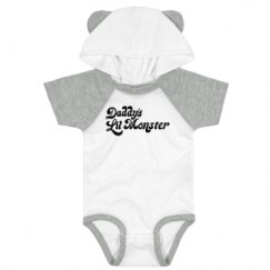 Infant Hooded Raglan Bodysuit with Ears