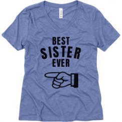 Ladies Relaxed Fit Super Soft Triblend V-Neck Tee