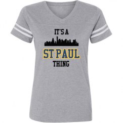 Ladies Relaxed Fit Vintage Sports Tee