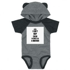 Infant Hooded Raglan Bodysuit with Ears