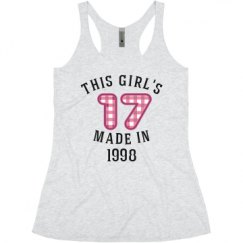 Ladies Slim Fit Super Soft Racerback Triblend Tank