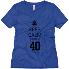 Ladies Relaxed Fit V-Neck Tee