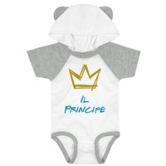 Infant Hooded Raglan Bodysuit with Ears