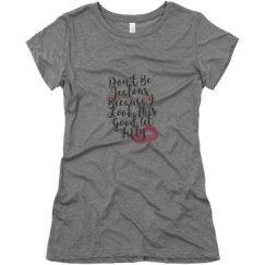 Ladies Slim Fit Super Soft Triblend Tee