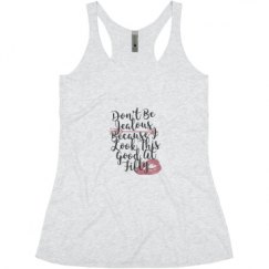 Ladies Slim Fit Super Soft Racerback Triblend Tank