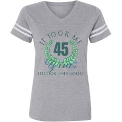 Ladies Relaxed Fit Vintage Sports Tee