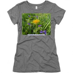 Ladies Slim Fit Super Soft Triblend Tee