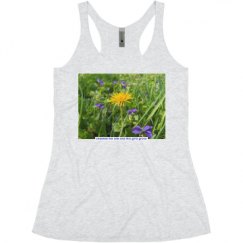 Ladies Slim Fit Super Soft Racerback Triblend Tank