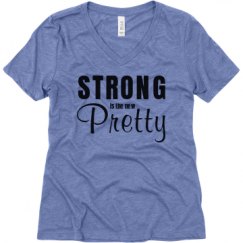 Ladies Relaxed Fit Super Soft Triblend V-Neck Tee