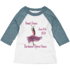 Toddler 3/4 Sleeve Raglan Tee