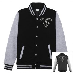 Personalized Darts Player Fleece Varsity Jacket