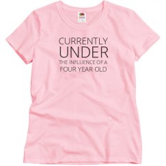 Ladies Semi-Fitted Relaxed Fit Basic Tee